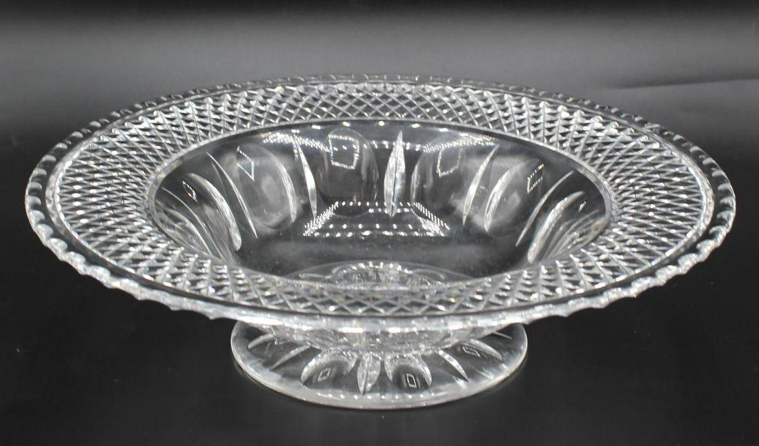 Steuben Glass Footed Centerpiece Bowl: Steuben Glass Footed Centerpiece Bowl
