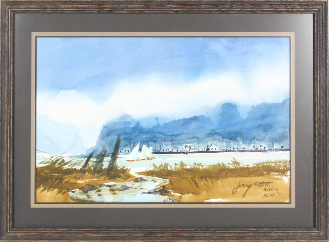 Jerry Stitt (20/21st c) American, Watercolor (1 of 5)