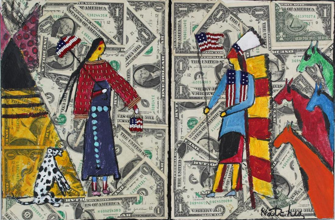 Pair of Stan Natchez (B 1954) Amer, Oil on Canvas' (1 of 4)