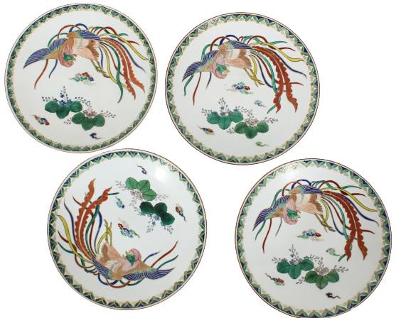 Group of 4 Japanese Imari Plates (1 of 13)