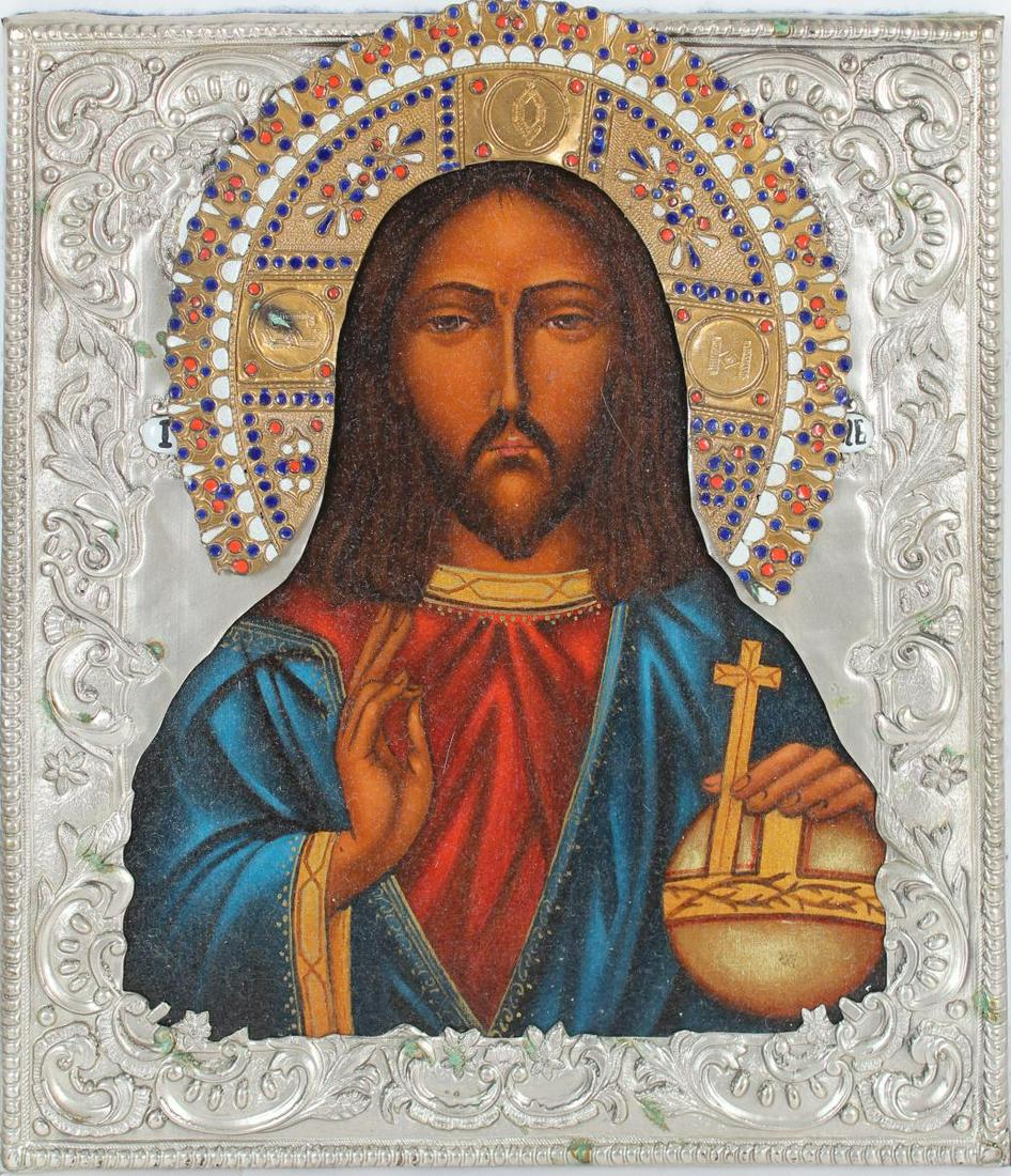 Russian Orthodox Icon, Christ Pantocrator (1 of 2)
