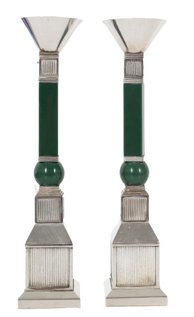 Pair of French Gucci Column Candlesticks (1 of 7)