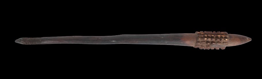 Large Early Aboriginal Club, Carved Wood (1 of 5)