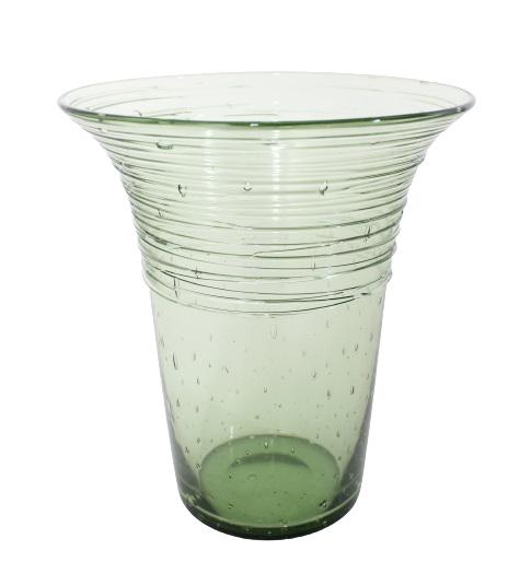 Steuben Threaded Controlled Bubble Vase (1 of 8)