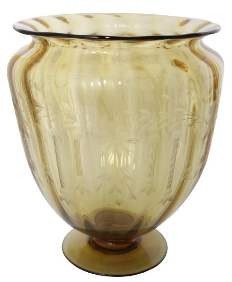 Signed Steuben Amber Glass Vase (1 of 10)
