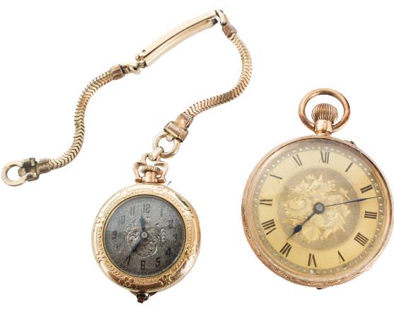 (2) Vintage14K Wrist Watch & Pocket Watch (1 of 8)