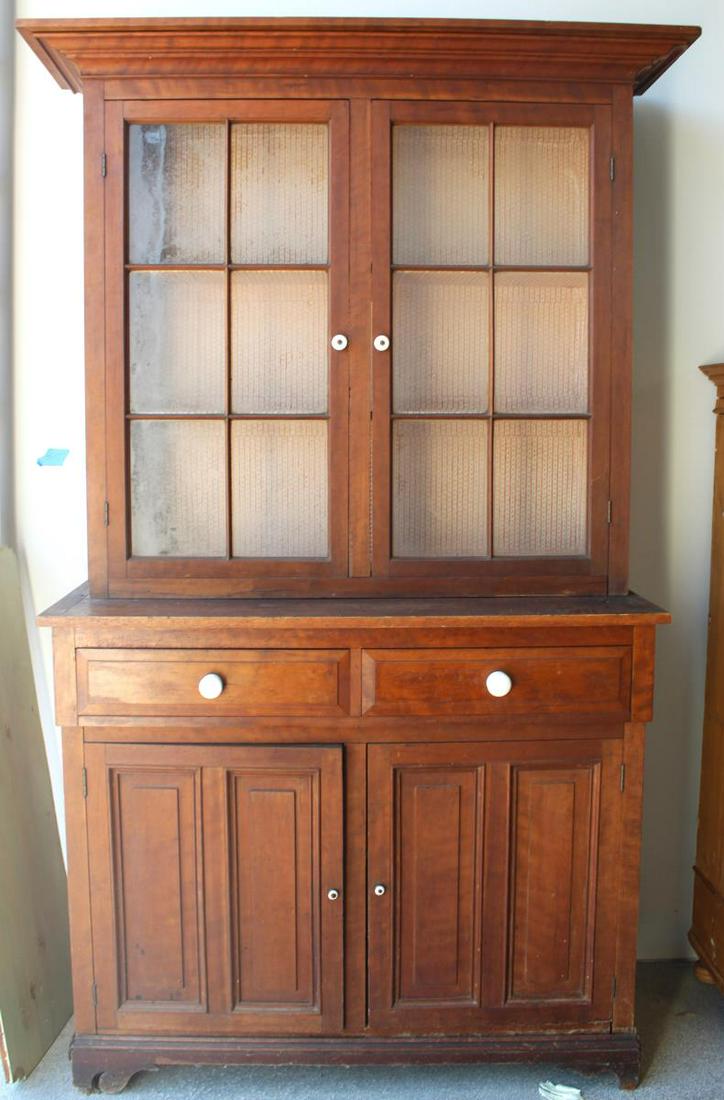 19th C. American Step Back Cupboard (1 of 4)