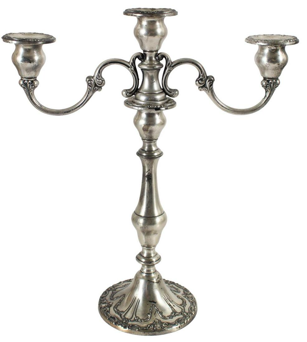 Large Gorham Sterling Silver Weighted Candlestick (1 of 9)