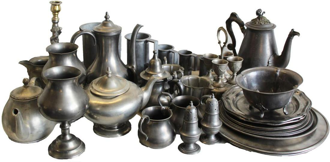 (37) Pc Pewter Collection (1 of 6)