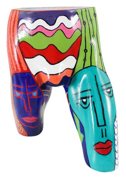 Val Dwek (20th C) Pop Art, Painted Male Torso: Val Dwek (20th C) Pop Art, Painted Male Torso.Please refer to the last image for a CONDITION report.Val Dwek is an artist, teacher and life-long lover of the arts. As a child she sketched the contradi