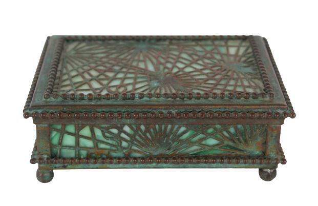 Tiffany Studios Pine Needle Hinged Desk Box (1 of 9)