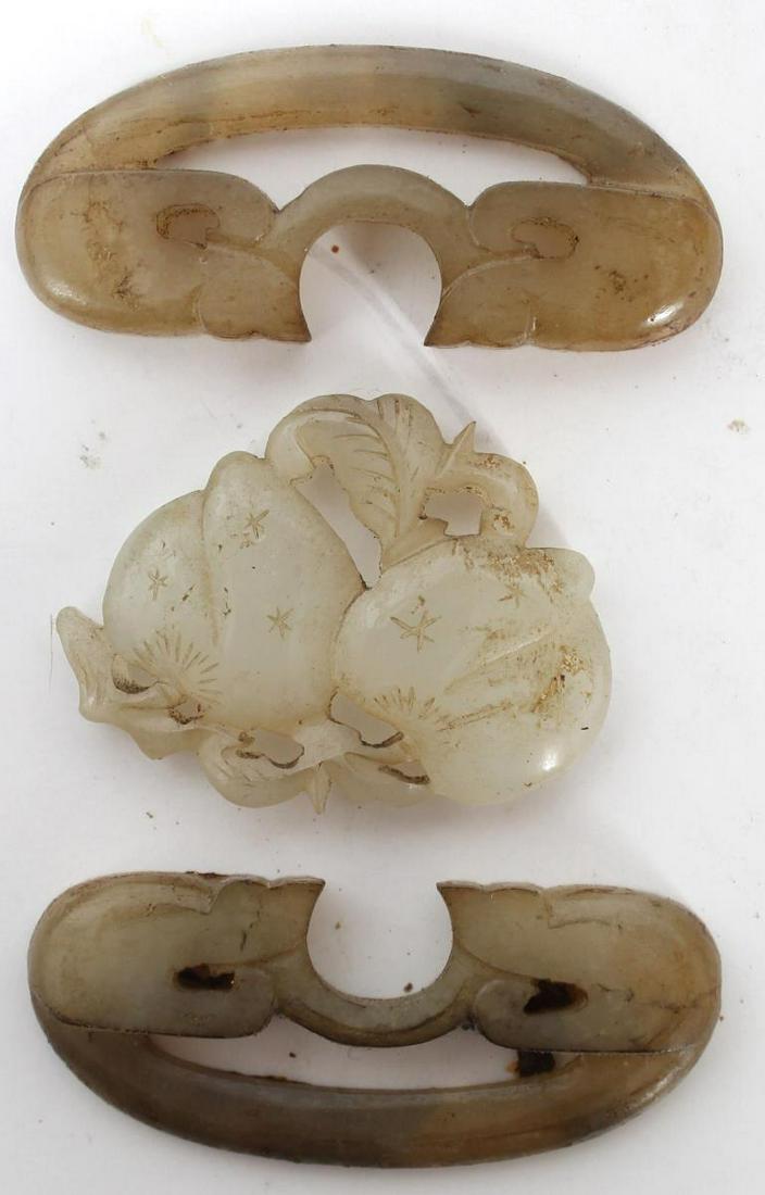(3) Chinese Carved Jade Ornaments (1 of 3)