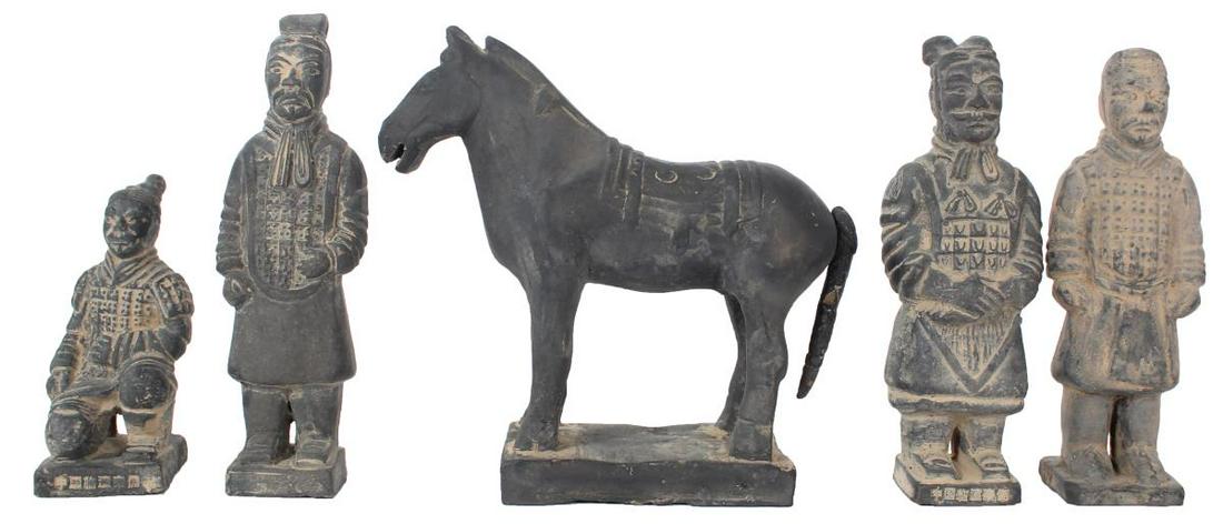 (5) Chinese Stone Figures in Fitted Box (1 of 11)