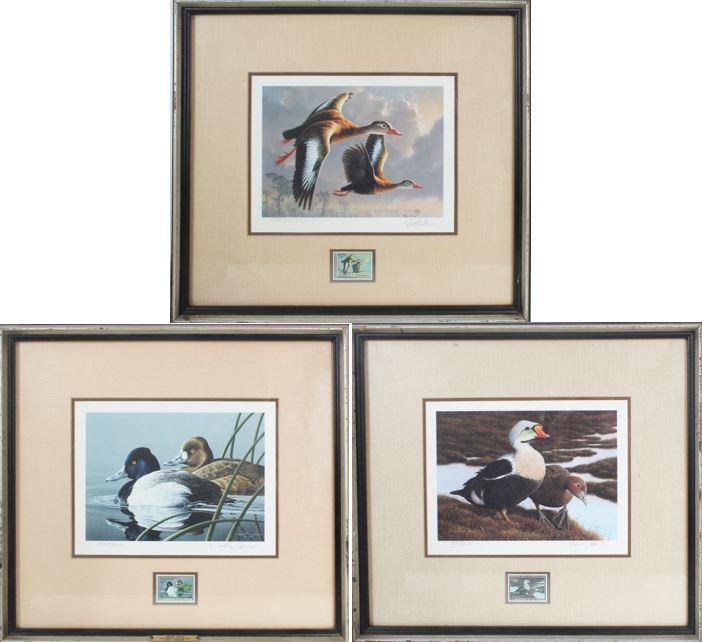 (3) Federal Duck Stamp Prints ca 1990's (1 of 17)