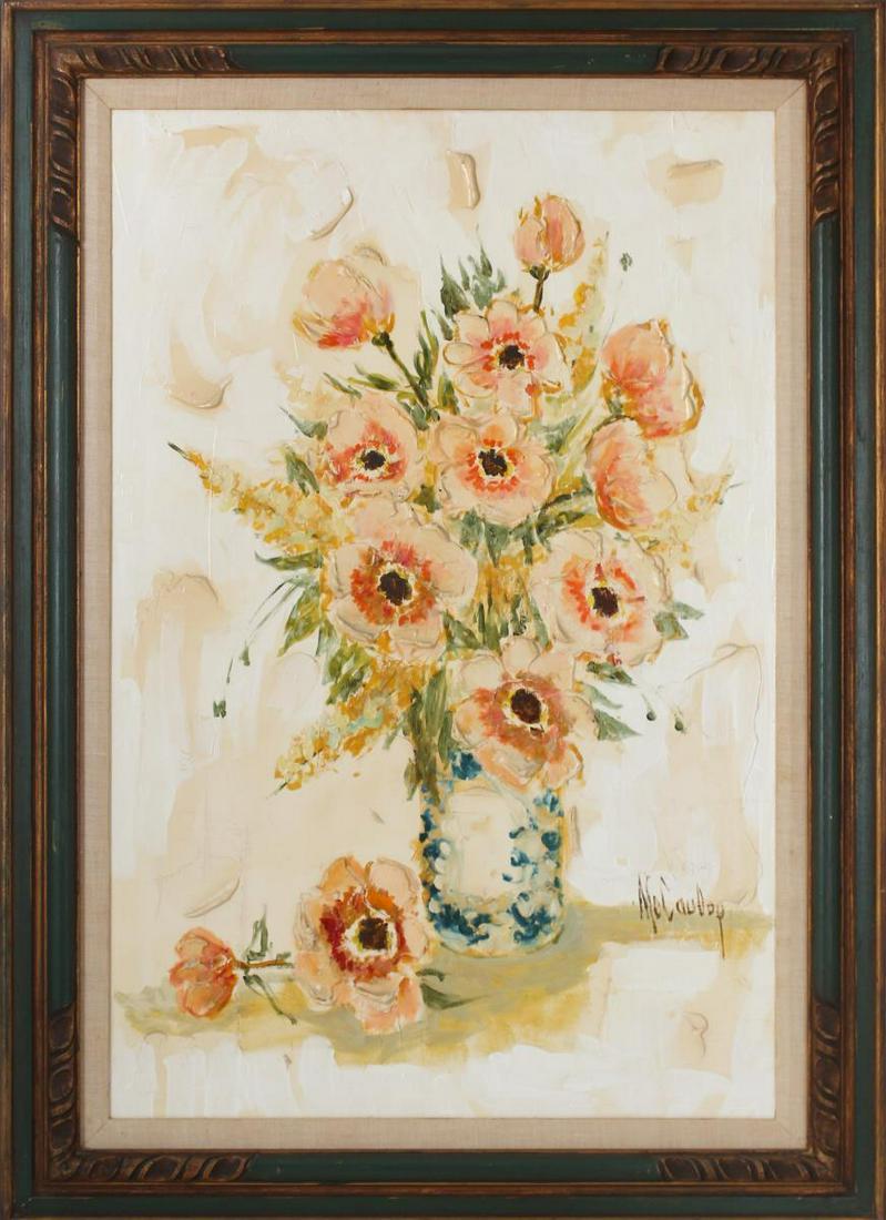 McCaulley (20th C.) American, Floral Still LIfe OC (1 of 5)