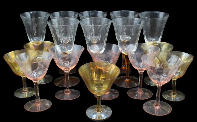 (18) Assorted Colored Glass Stemware (1 of 12)