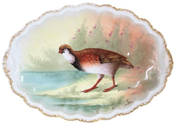 Limoges Porcelain Hand Painted Game Bird Platter (1 of 10)