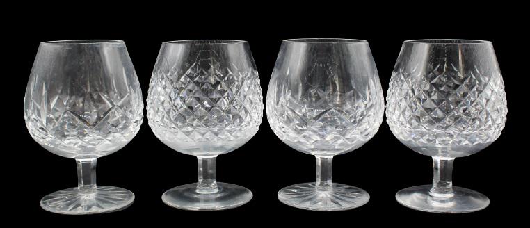 (4) Waterford Glass Brandy Snifters (1 of 6)