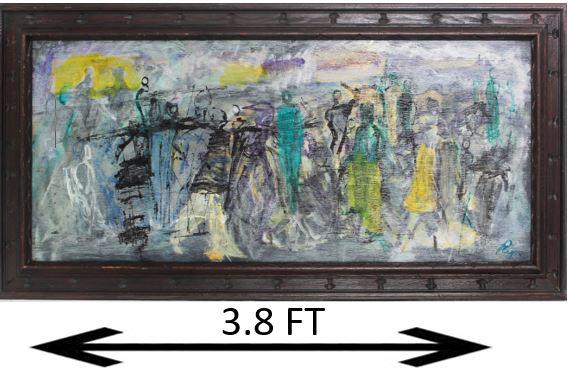 20th C American Abstract Figural Oil (1 of 6)