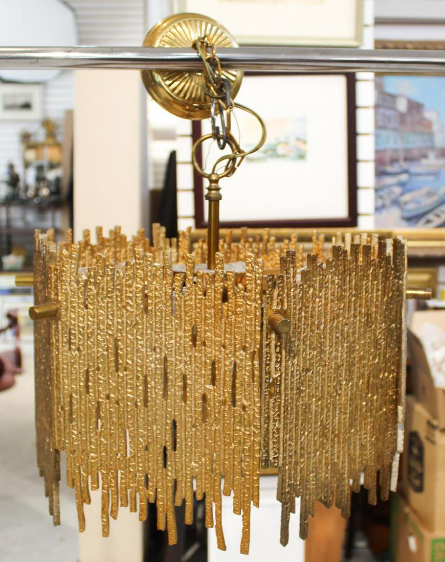 Style of Curtis Jere Modern Brutalist Chandelier: Style of Curtis Jere Modern Brutalist Chandelier. Location A RACK