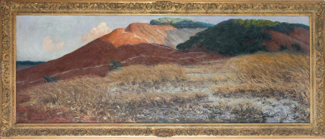 Monumental Early 20th C. Landscape w Dappled Light (1 of 6)