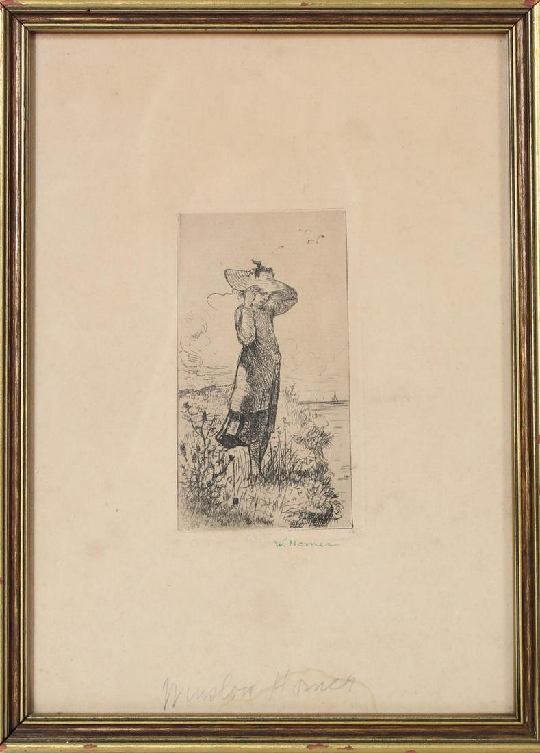 Winslow Homer (1836-1910) American, Etching (1 of 5)