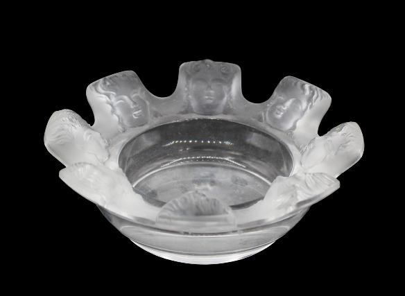 Small Lalique Dish with Faces (1 of 7)