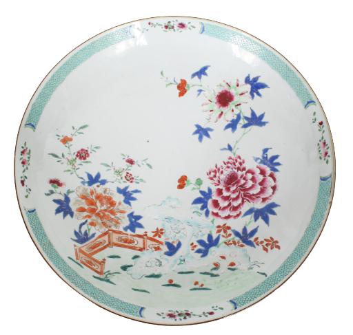 Chinese Floral Hand Painted Plate (1 of 5)