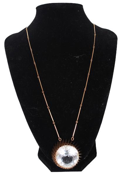 14K Gold Light Pink Tourmaline Necklace (1 of 8)
