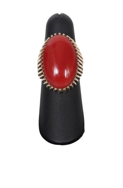 14K Yellow Gold Coral Ring (1 of 7)