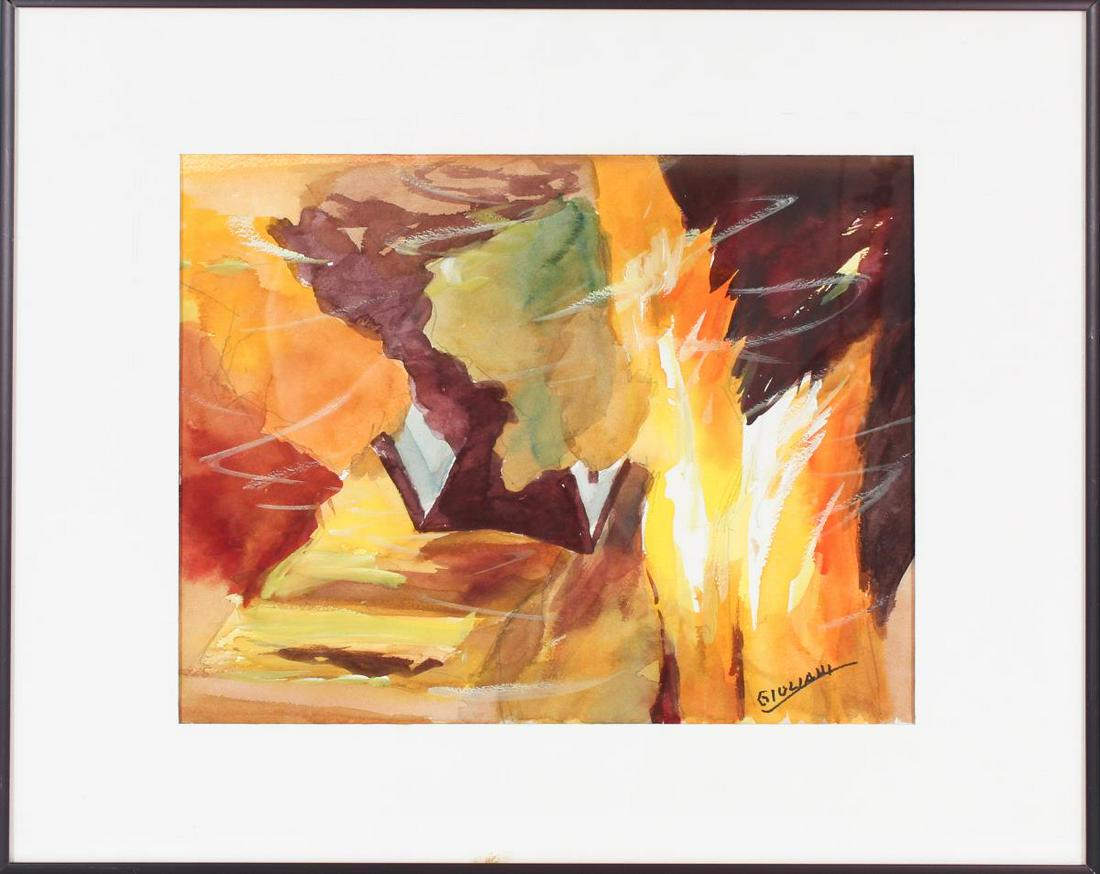 John Giuliani (American 1909-2010) Abstract WC (1 of 5)