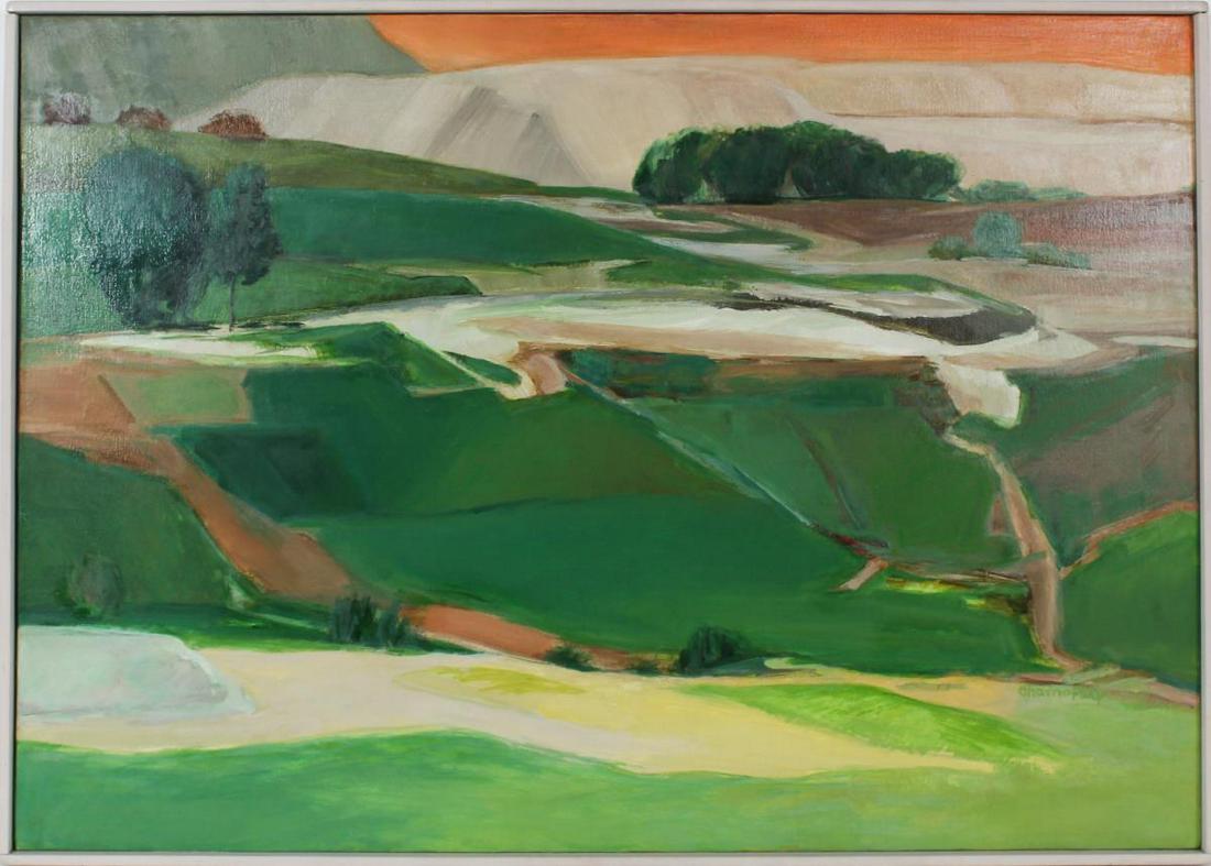 Janet Charnofsky (20th C. Amer) Abstract Landscape (1 of 5)
