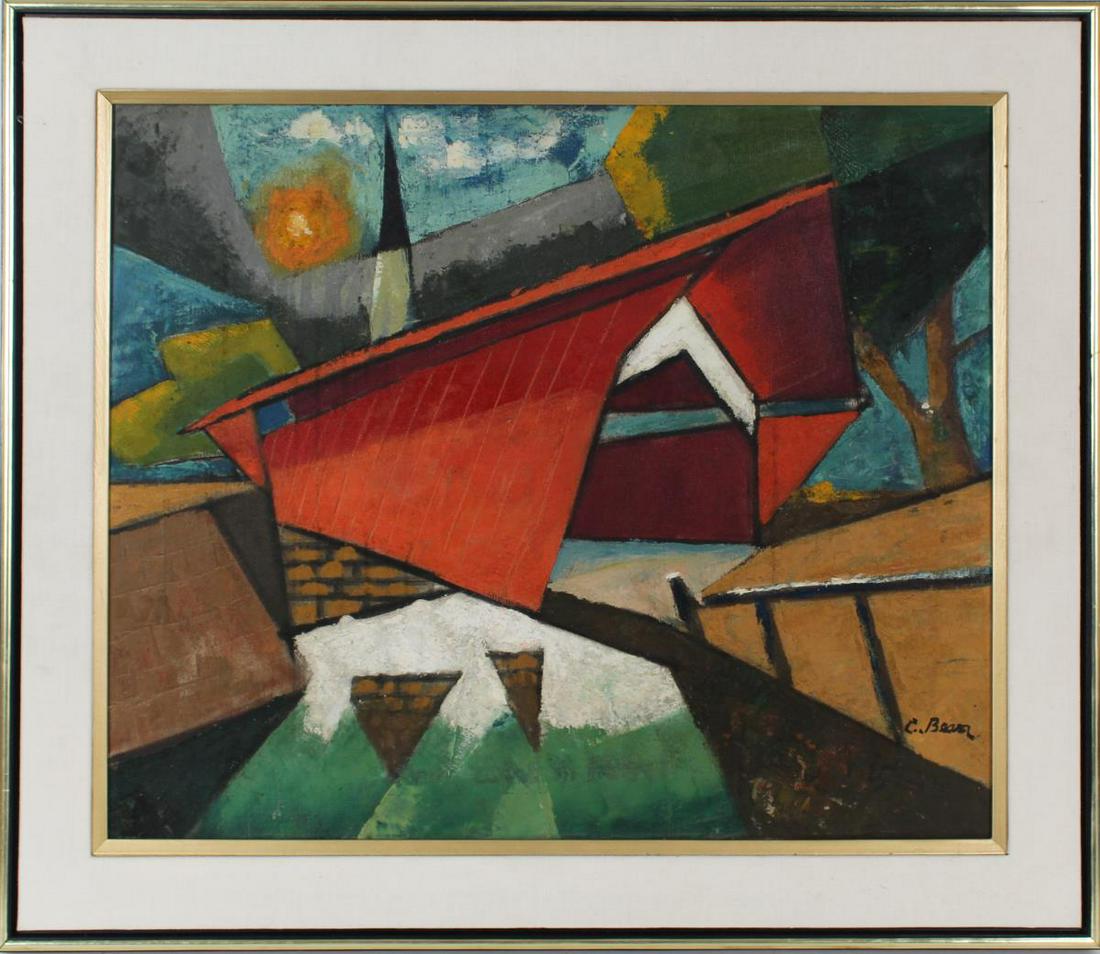 James Vance (American 1919-2007) "Covered Bridge" (1 of 5)