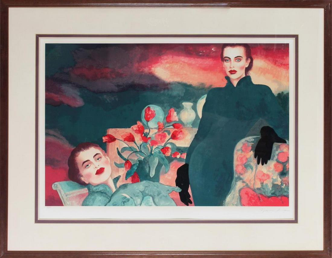 Joanna Zjawinska (b 1950) Polish/Amer, Serigraph: Joanna Zjawinska (b 1950) Polish/Amer, Serigraph. Hand signed and numbered 90/275. Overall Size: 39 1/4 x 50 1/2 in.Sight Size: 27 x 38 in.