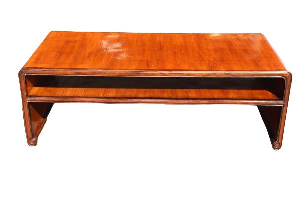 Red Wood Coffee Table: Red Wood Coffee TableSize: 59 x 28 x 29 in.