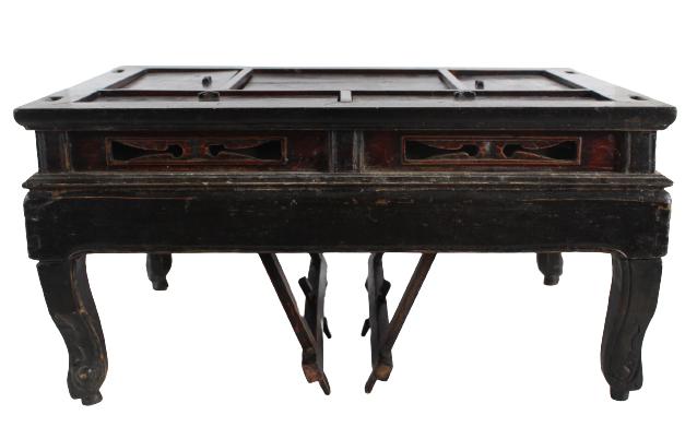 Chinese Black Lacquer Folding Table (1 of 7)