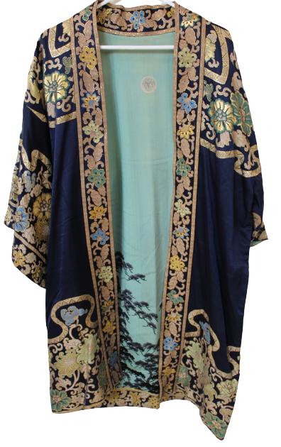 Chinese Embroidered Blue Ladies Summer Coat (1 of 8)