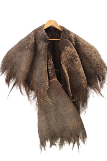 Japanese Straw Mino (Raincoat): Japanese Straw Mino (Raincoat)Late 19th Century. The reverse with a large character in black