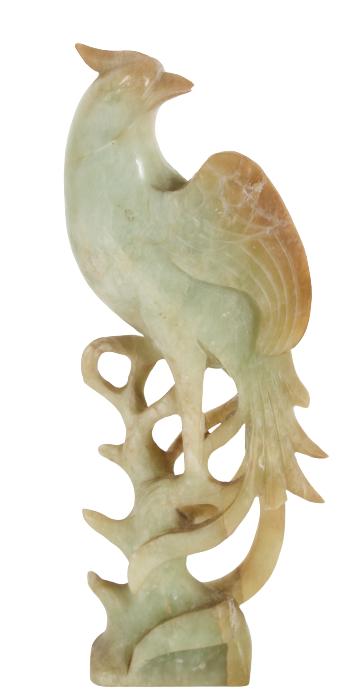 Chinese Celadon Jade Bird on a Branch (1 of 9)