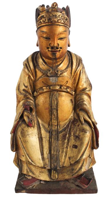 Chinese Gilt Lacquered High Ranking Official (1 of 14)