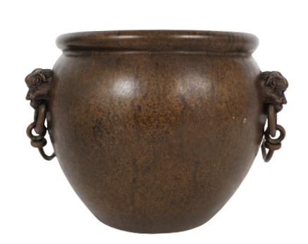 Chinese Patinated Bronze Cauldron (1 of 8)