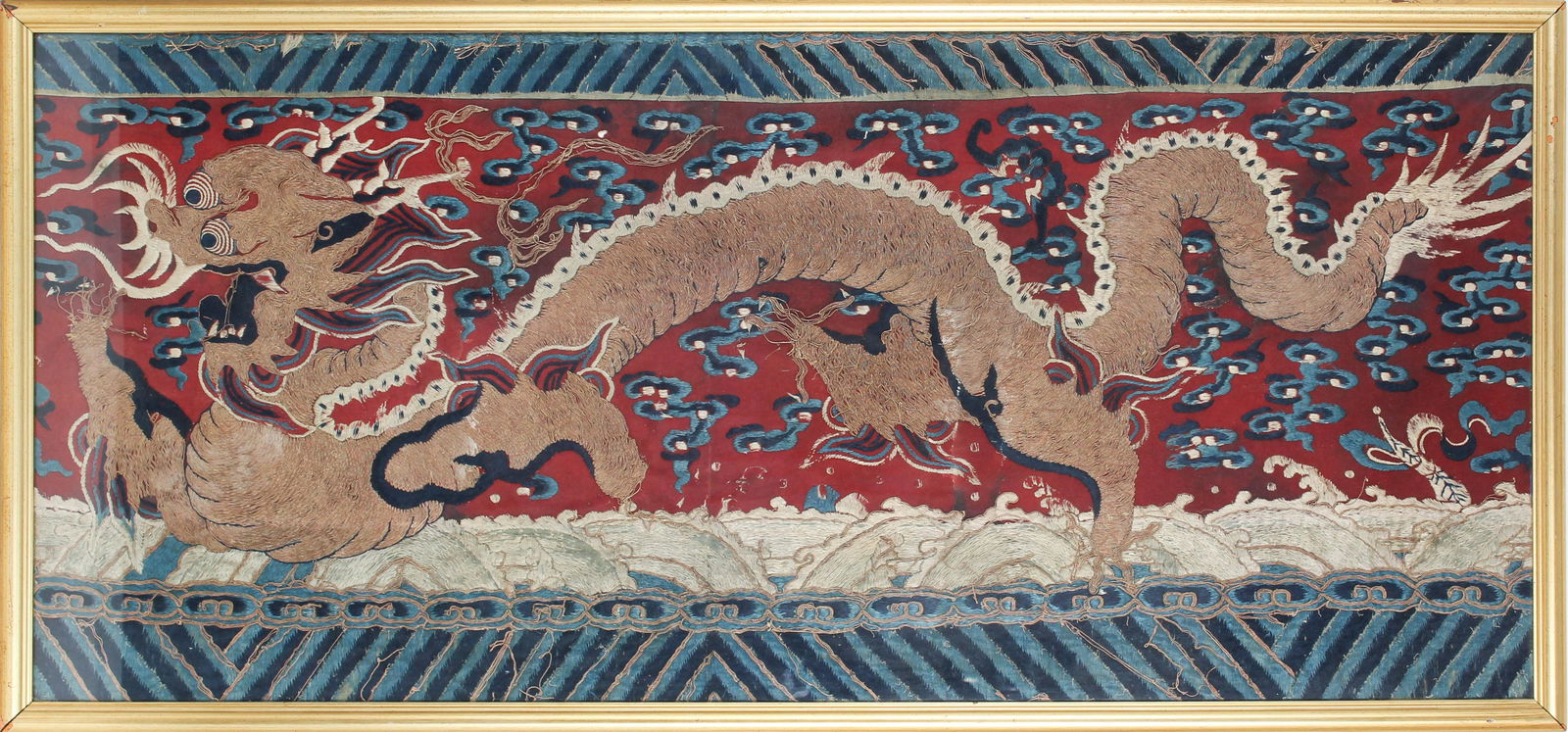 Chinese Embroidered Altar Cover Panel (1 of 6)