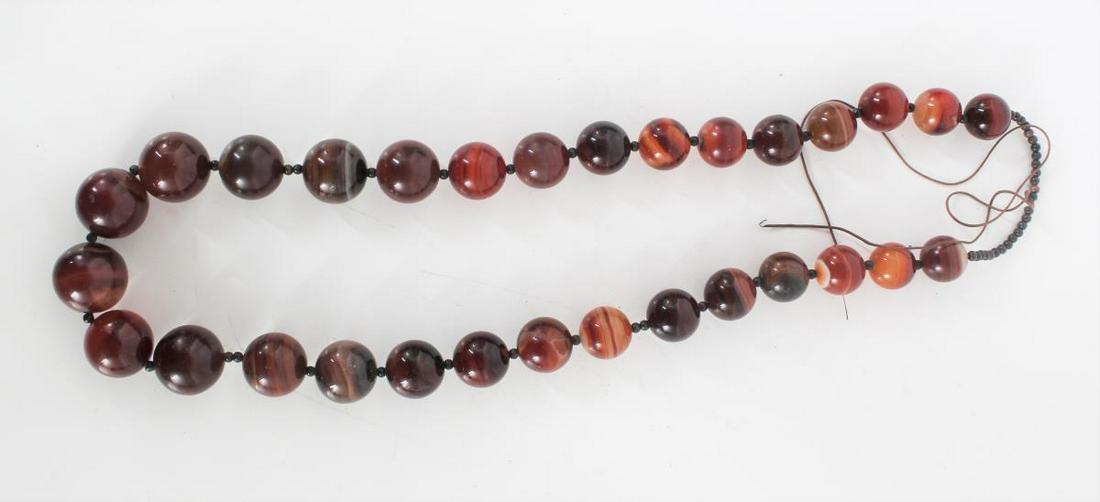 Southeast Asian Translucent Agate Bead Necklace (1 of 3)