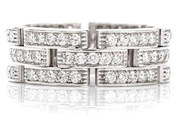 Cartier 18K White Gold Maillon Diamond Ring