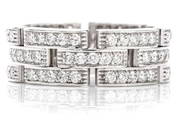 Cartier 18K White Gold Maillon Diamond Ring