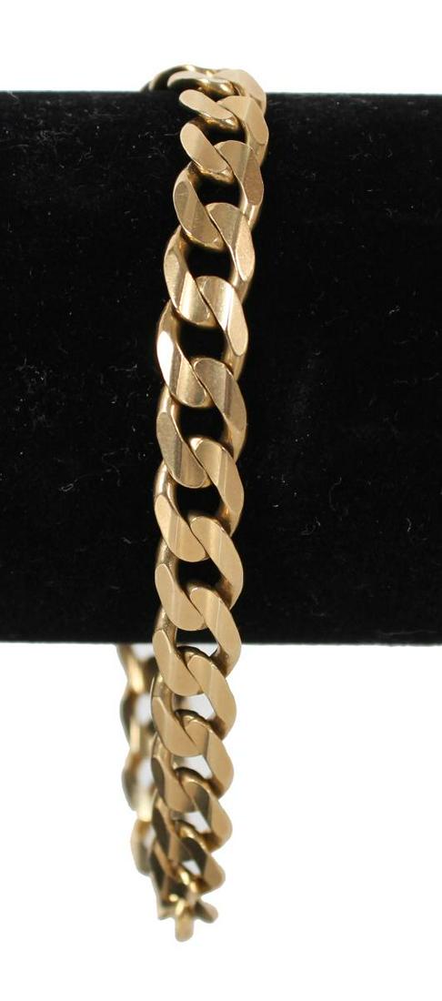 14K Men's Link Bracelet 23g (1 of 8)