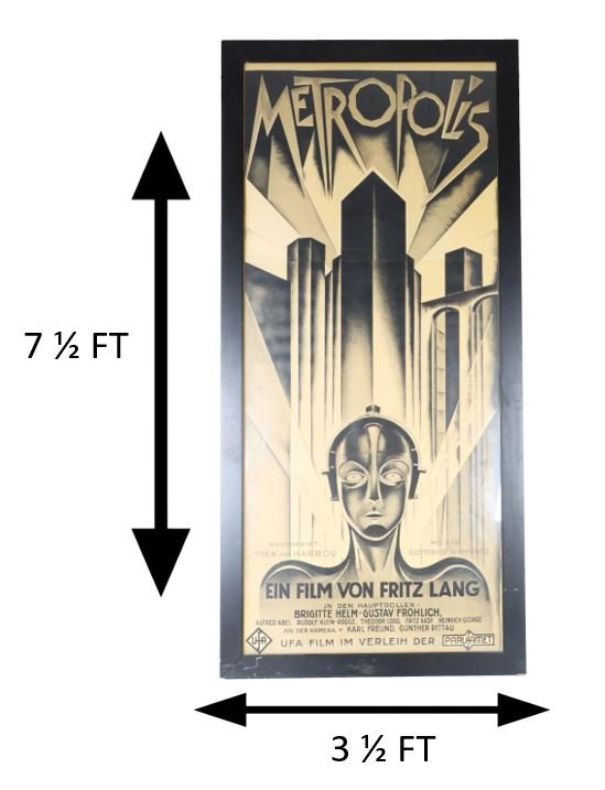 "Metropolis" Large Framed 3-Sheet Lithograph (1 of 11)