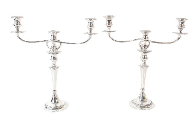 Pair of Gorham Sterling Silver Candelabras (1 of 10)