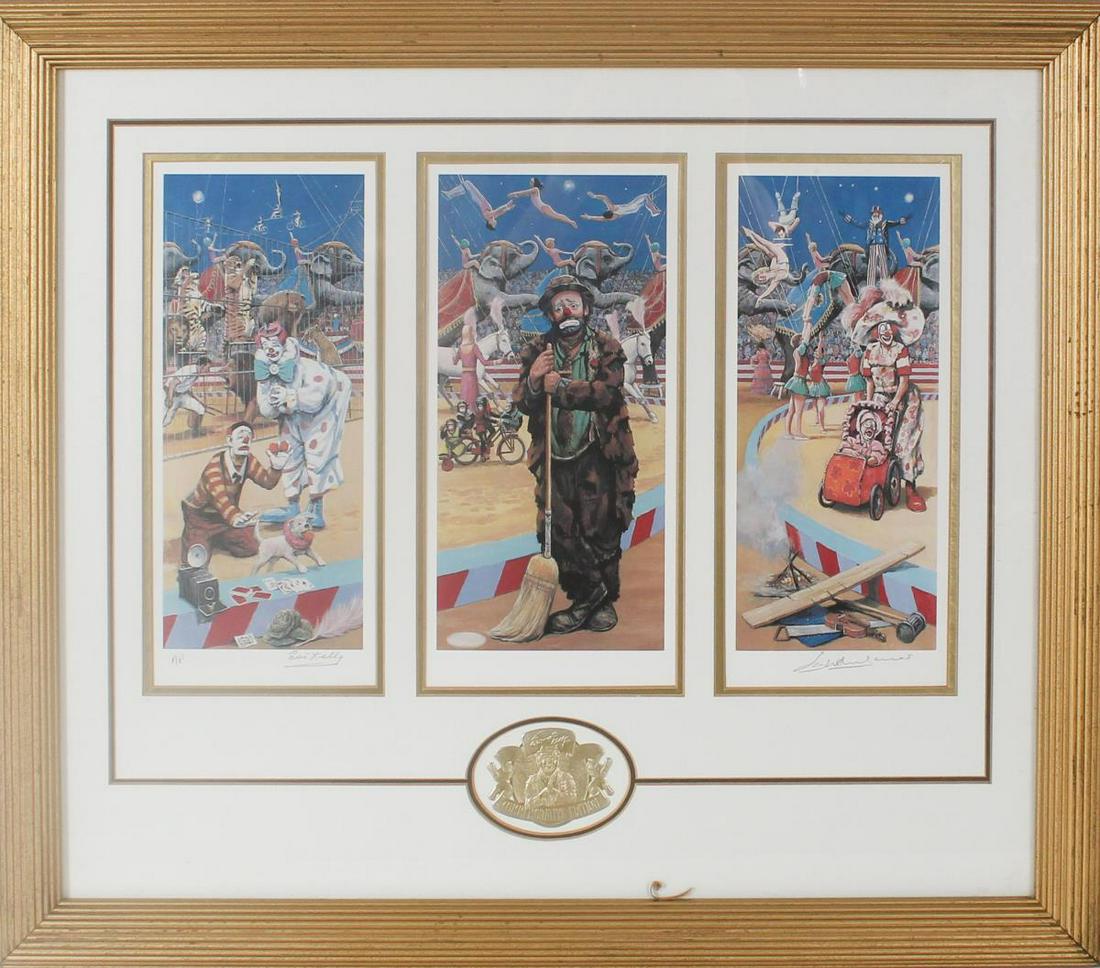 "3 Ring Circus" AP Litho, Leighton Jones (1 of 6)