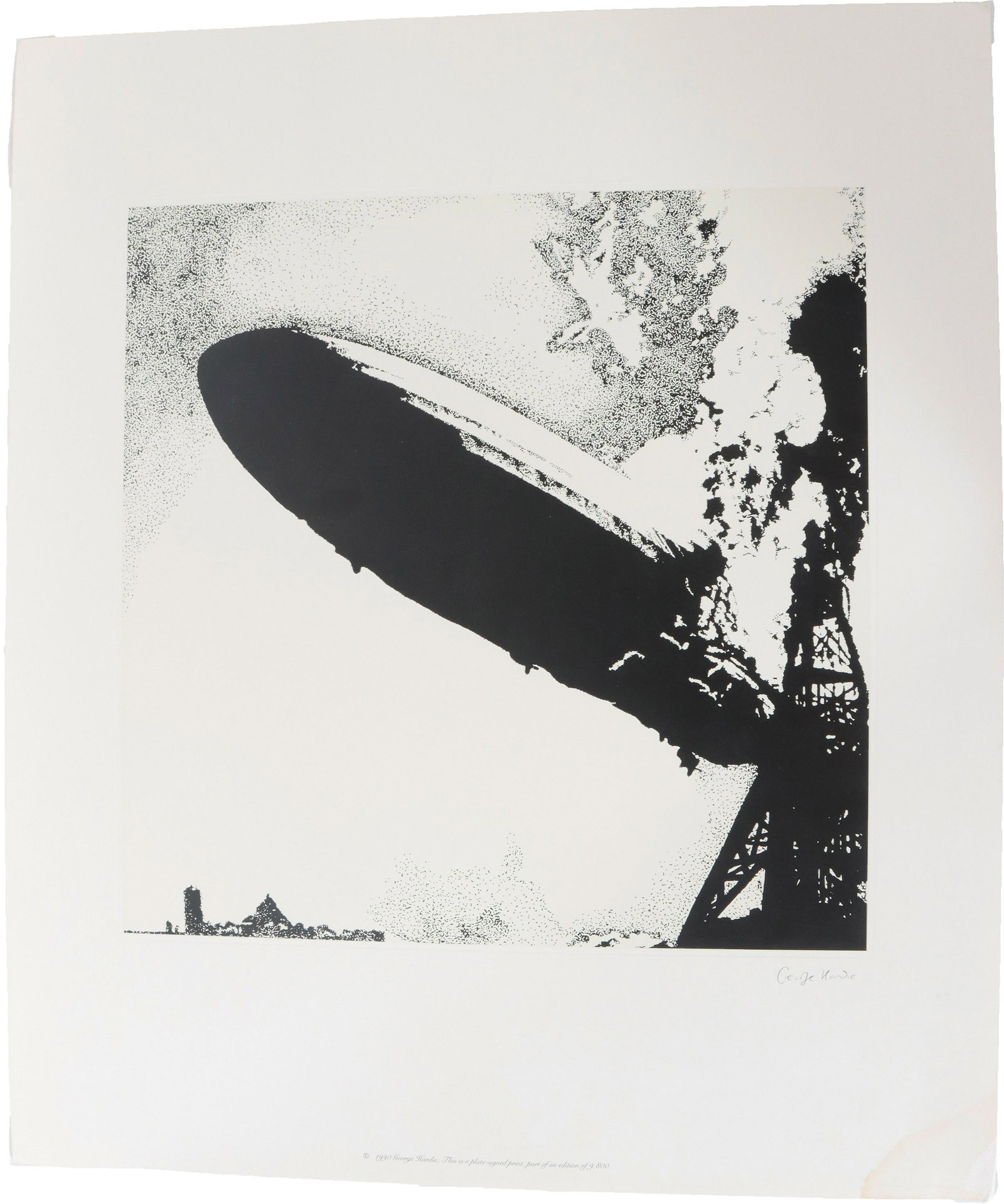 Zeppelin Poster/ George Kardie signed print (1 of 7)